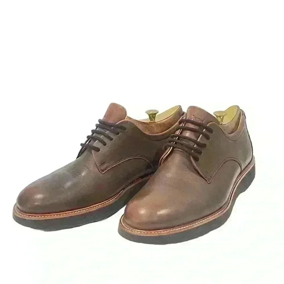 Samuel Hubbard Founder M2100 Mens Brown Leather Lace Oxford Shoes Vibram US 9 - Picture 1 of 13